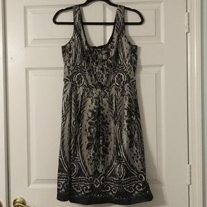 Lace print dress